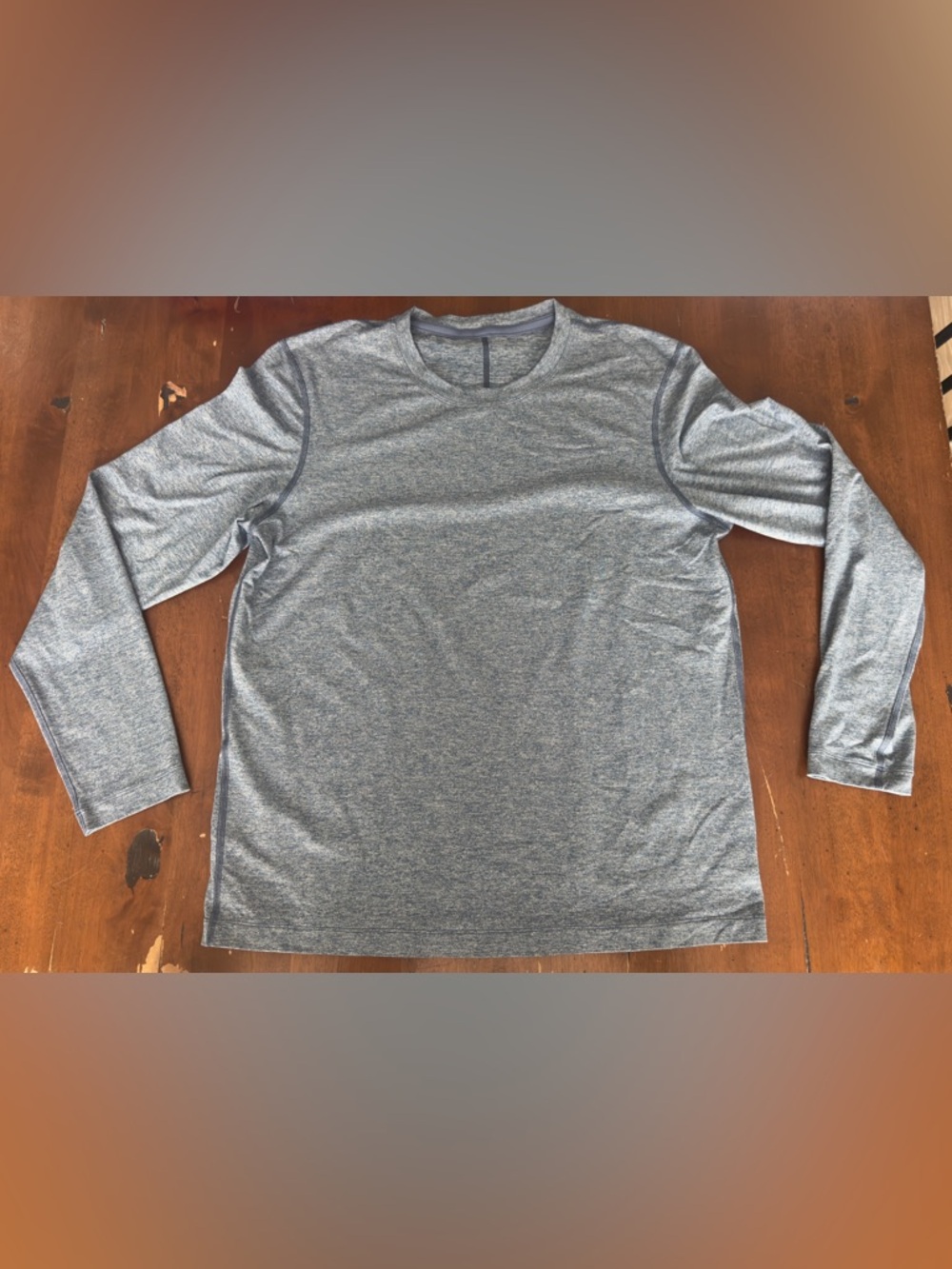 Lululemon Men’s Soft Jersey Long Sleeve - Heathered Blue Twill